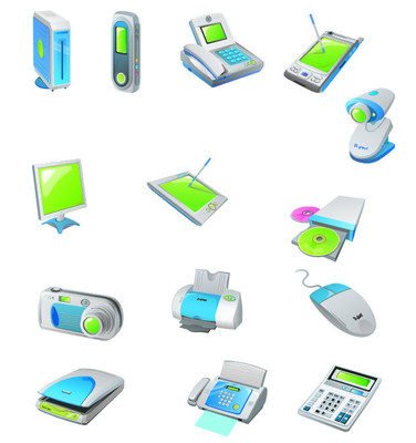 數(shù)碼科技賦能辦公 矢量圖庫中的現(xiàn)代辦公用品設(shè)計(jì)